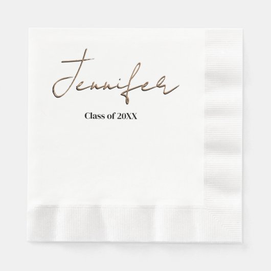 Einfaches Abschluss Serviette (Vorderseite)