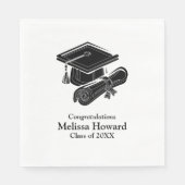 Einfaches Abschluss Serviette (Vorderseite)