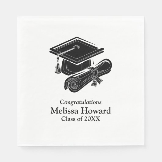 Einfaches Abschluss Serviette (Vorderseite)