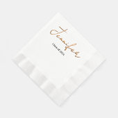 Einfaches Abschluss Serviette (Ecke)