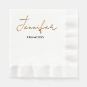 Einfaches Abschluss Serviette (Vorderseite)