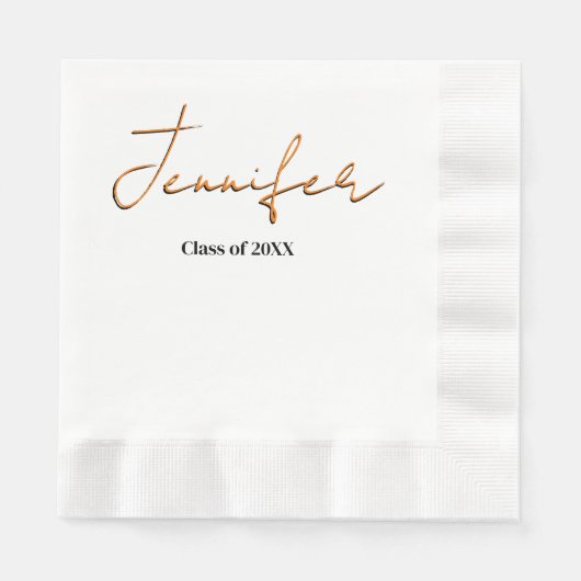 Einfaches Abschluss Serviette (Vorderseite)