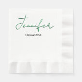 Einfaches Abschluss Serviette (Vorderseite)