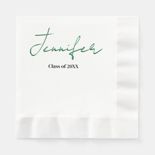 Einfaches Abschluss Serviette (Vorderseite)