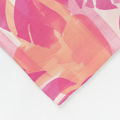 Einfaches abstraktes Muster mit Blätter von Monste Fleecedecke (Ecke)