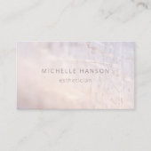 Einfaches Abstraktes Neutralschimmer-Foto Visitenkarte (Vorderseite)