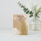 einfaches, abstraktes Papier Ohrring-Display Visitenkarte (Stehend Vorderseite)