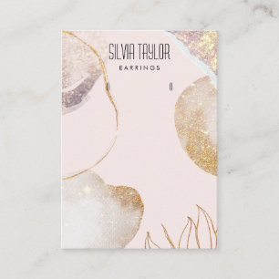 einfaches, abstraktes Papier Ohrring-Display Visitenkarte