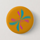 Einfaches abstraktes Schmetterlingsflug-Chaos-Must Button (Vorderseite)