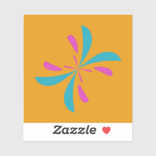 Einfaches Abstraktes Schmetterlingsflugmuster Aufkleber (Blatt)