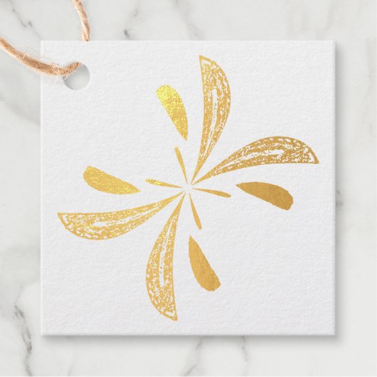 Einfaches Abstraktes Schmetterlingsflugmuster Geschenkanhänger (Vorderseite)