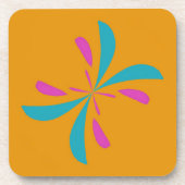 Einfaches Abstraktes Schmetterlingsflugmuster Getränkeuntersetzer (Vorderseite)