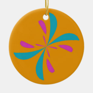 Einfaches Abstraktes Schmetterlingsflugmuster Keramik Ornament