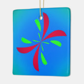 Einfaches Abstraktes Schmetterlingsflugmuster Keramikornament (Links)