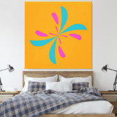 Einfaches Abstraktes Schmetterlingsflugmuster Leinwanddruck (Insitu (Schlafzimmer))