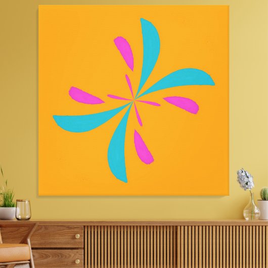 Einfaches Abstraktes Schmetterlingsflugmuster Leinwanddruck (Insitu (Wohnzimmer))