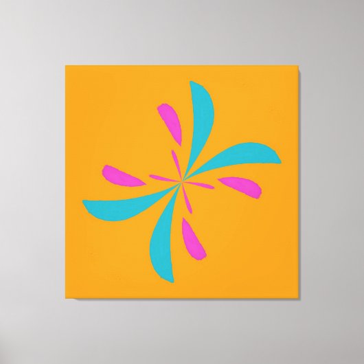 Einfaches Abstraktes Schmetterlingsflugmuster Leinwanddruck (Vorderseite)