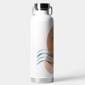Einfaches Abstraktes Skript Trinkflasche (Vorderseite)