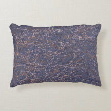 Einfaches Abstraktes Thread Art Blue Muster