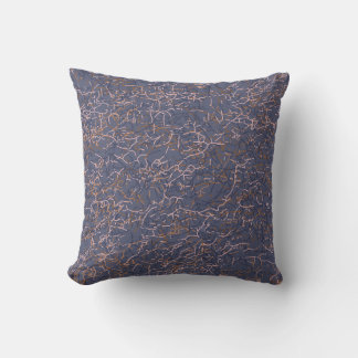 Einfaches Abstraktes Thread Art Blue Muster Kissen