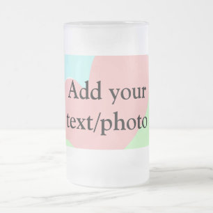 Einfaches Acryl-Guss-Marmor, fügen Sie Ihren Text, Mattglas Bierglas