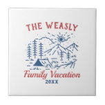 Einfaches Adventure Camping Family Road Trip Throw Fliese<br><div class="desc">Einfache Adventure Camping Family Road Trip Dekorationstafeln</div>