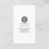 Einfaches Alphabet-G globaler Kreis-Import-export Visitenkarte (Rückseite)