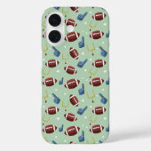 Einfaches amerikanisches Fußballmuster Case-Mate iPhone Hülle (Rückseite)