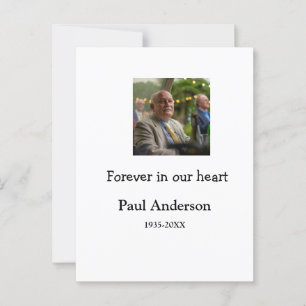 einfaches Andenken mit Foto-Text Postkarte