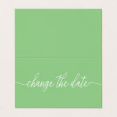 Einfaches Ändern des Skripts die Datumskarte Visitenkarten (Außenseite Aufgefaltet)