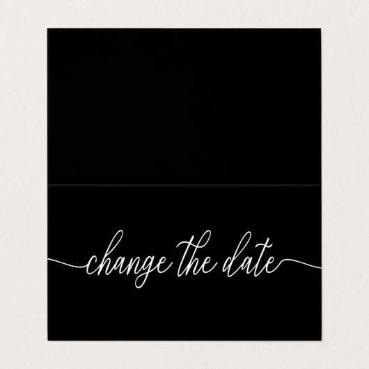 Einfaches Ändern des Skripts die Datumskarte Visitenkarten (Außenseite Aufgefaltet)