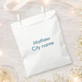 einfaches anfangsbuchstaben-monogramm fügen sie ih geschenktütchen (Ausgeschnitten)