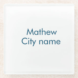 einfaches anfangsbuchstaben-monogramm fügen sie ih glasuntersetzer