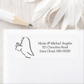 Einfaches Angel Custom Christmas Card Envelope Lab (Insitu)