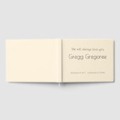 Einfaches, angesehenes Gästebuch (Voll)