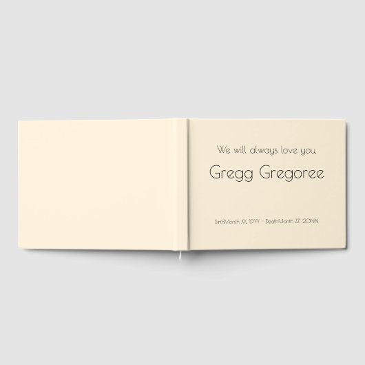 Einfaches, angesehenes Gästebuch (Voll)