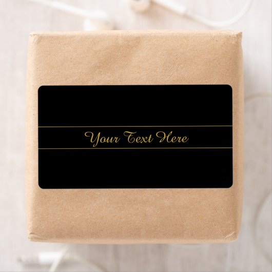 Einfaches anpassbares Gold- und Schwarz-Textdesign (Insitu)