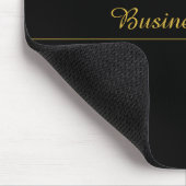 Einfaches anpassbares Gold- und Schwarz-Textdesign Mousepad (Ecke)