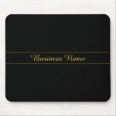 Einfaches anpassbares Gold- und Schwarz-Textdesign Mousepad (Vorne)