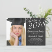 Einfaches Anpassen des Portrait Foto Party für Abs Einladung (Stehend Vorderseite)