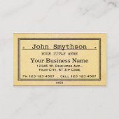 Einfaches antikes altes gealtertes Papier Visitenkarte (Vorderseite)