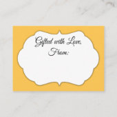 Einfaches Apricot-Brautparty "No Wrapping Benötigt Begleitkarte (Rückseite)