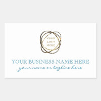 Einfaches Aqua Turquoise Add Business Logo