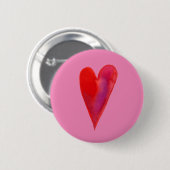 Einfaches Aquarellbild Button (Vorne & Hinten)