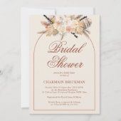 Einfaches Arch Bohemisches Minimalistisches Brautp Einladung (Vorderseite)