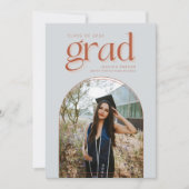 Einfaches Arch Foto Abschluss Ankündigung (Vorderseite)