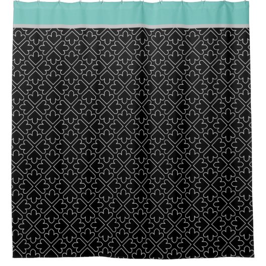 einfaches Arrow-Kontur-Muster Duschvorhang (Vorderseite)