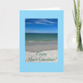 Einfaches, Atemberaubendes Meer, Urlaub Karte (Vorderseite)