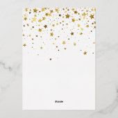 einfaches Aussehen, der 16 Foto Collage 10 Geburts Folieneinladung (Rückseite)