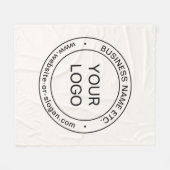 Einfaches Austauschen und Bearbeiten von Text für Fleecedecke (Vorderseite (Horizontal))